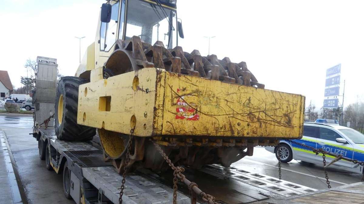 Police stop unsafe 26-ton transport on the A5