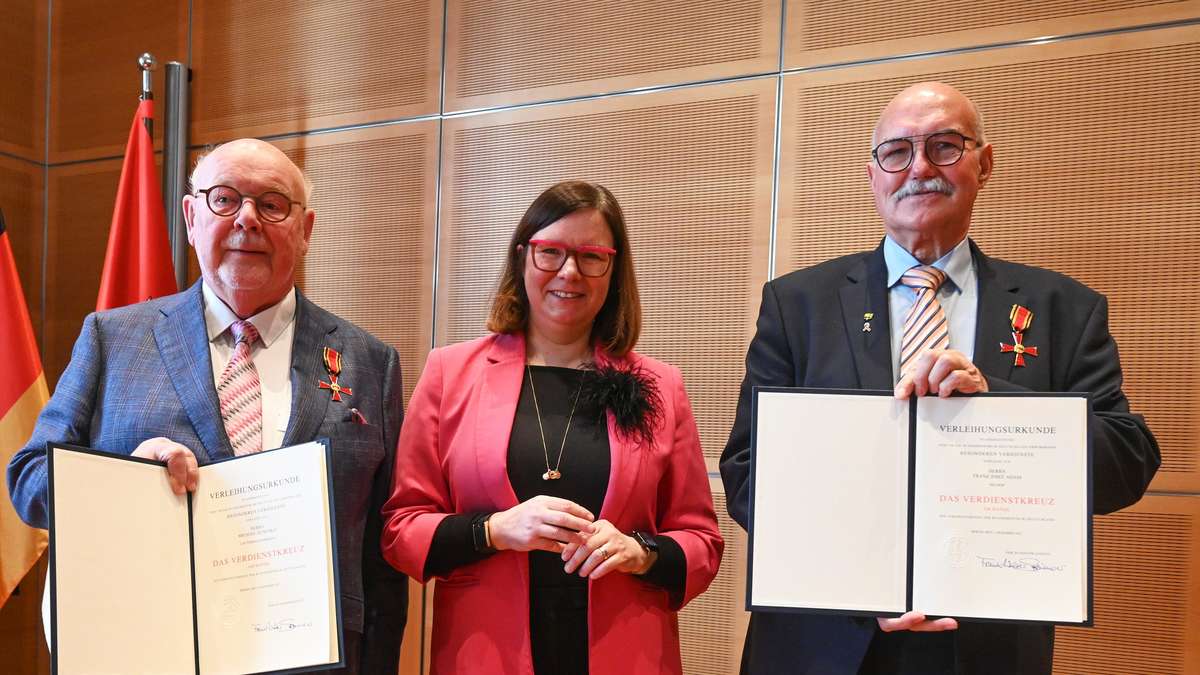 Two former police officers from East Hesse receive the Federal Order of Merit