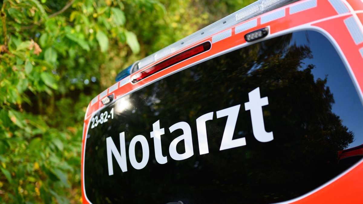 Toyota Corolla crashes through the fence on the A66 in Kinzigtal