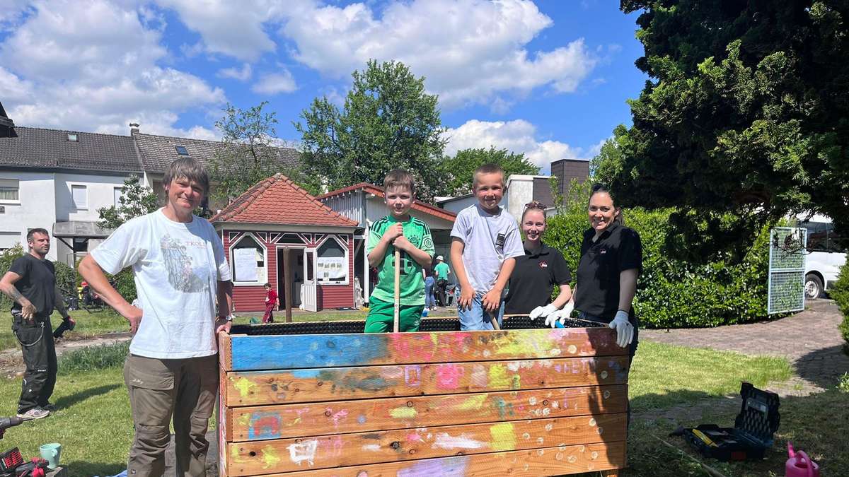 Community garden in Südend developed as a meeting place