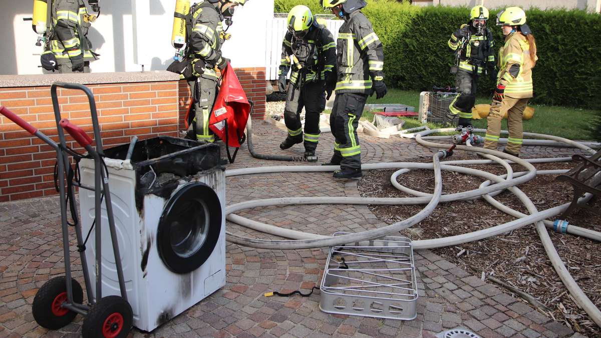 Defective washing machine causes fire department deployment in Schlüchtern
