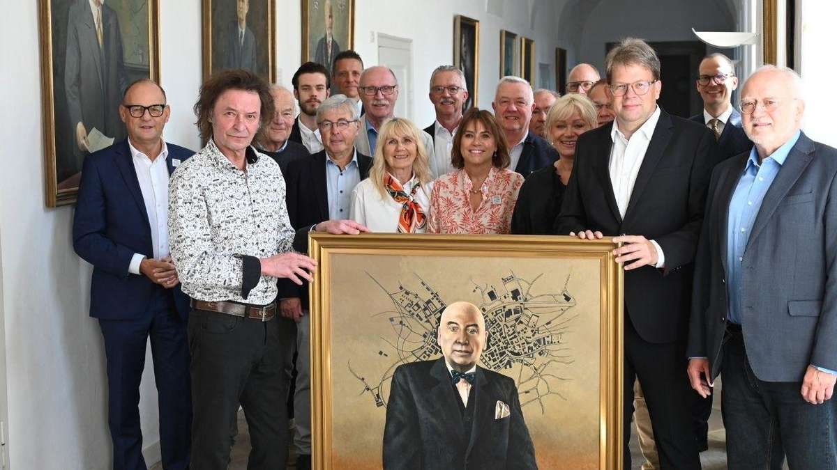 Portrait of Erich Schmidt completes Fulda's mayor's gallery