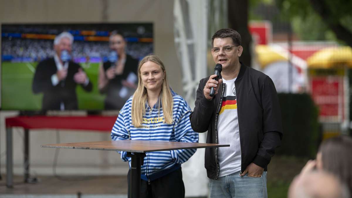 Bundesliga player from Schlitz in the talk at the Hessentag